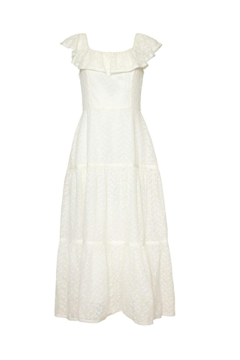 Alaina Dress in Ivory