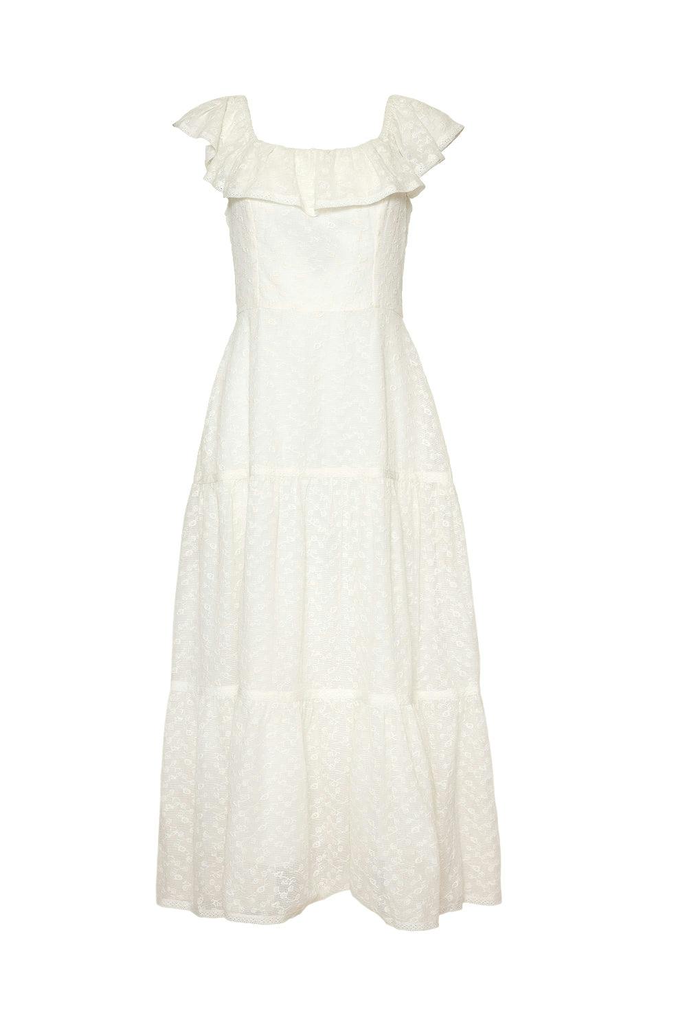 Alaina Dress in Ivory