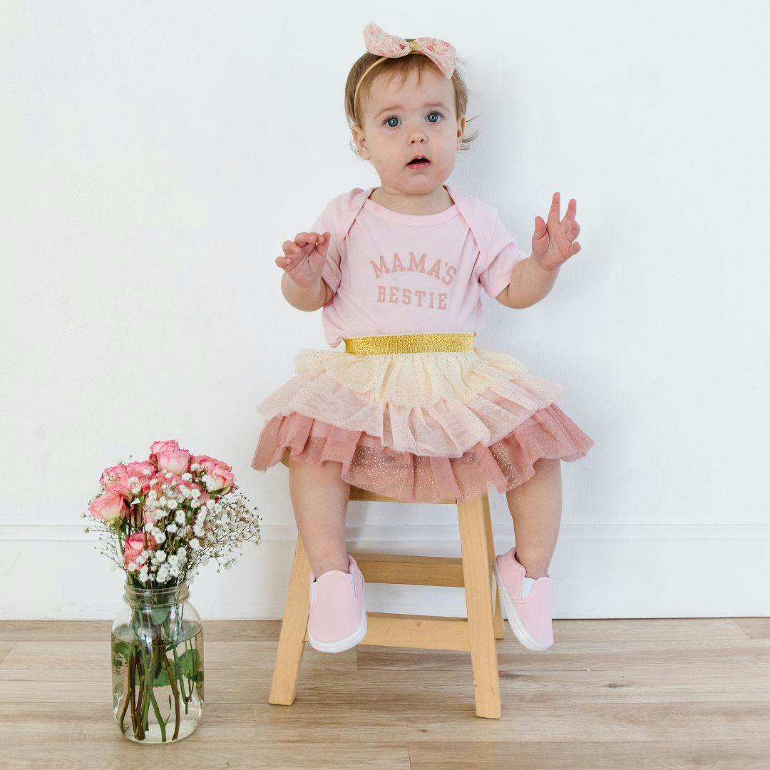 Ditsy Floral Tulle Bow Baby Headband