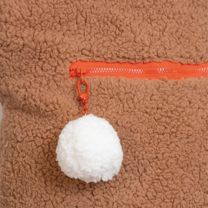 Snuggle Tote XL – The Oversized Sherpa Tote Bag for Sleepovers, Curry