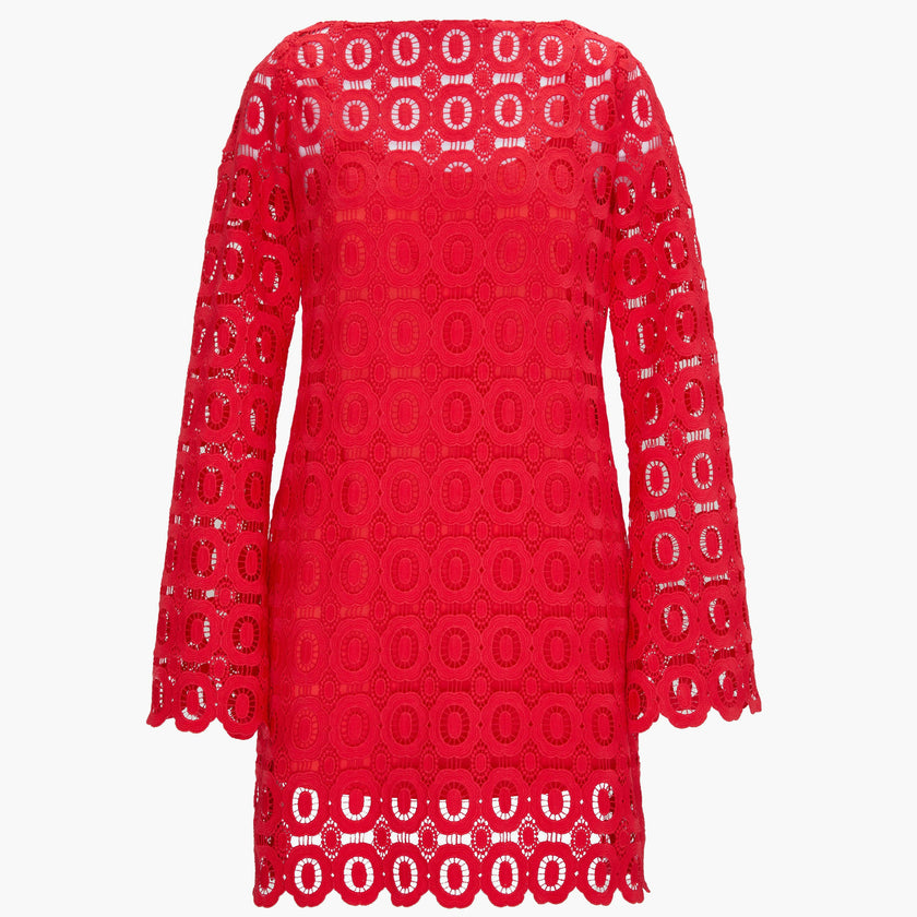The Eliza Mini Dress - Poppy Lace Maisonette The Eliza Mini Dress - Poppy Lace Maisonette