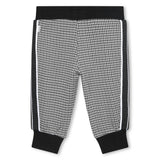 Black Monogram Print Sweatpants