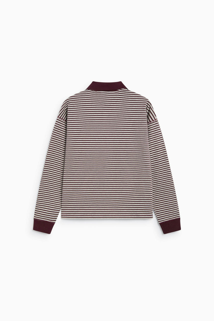 Ona Woman Polo Winetesting Stripe