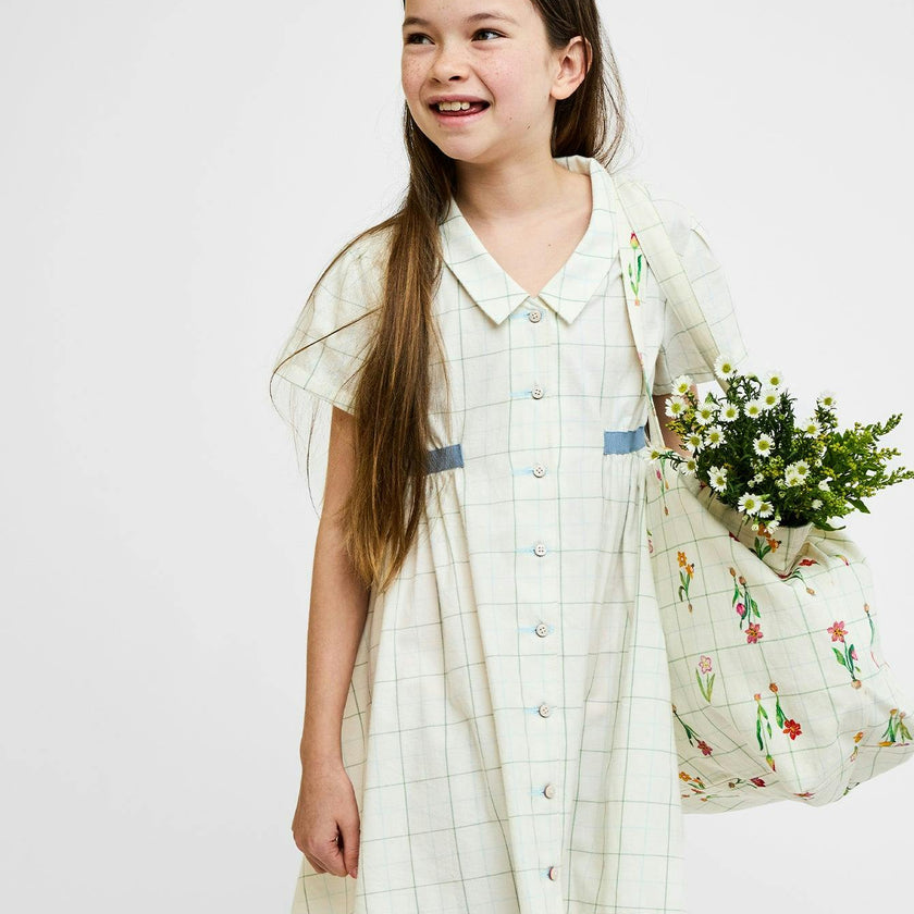Shirt Dress, Seafoam Plaid