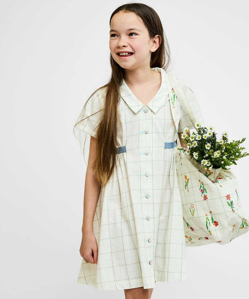 Shirt Dress, Seafoam Plaid