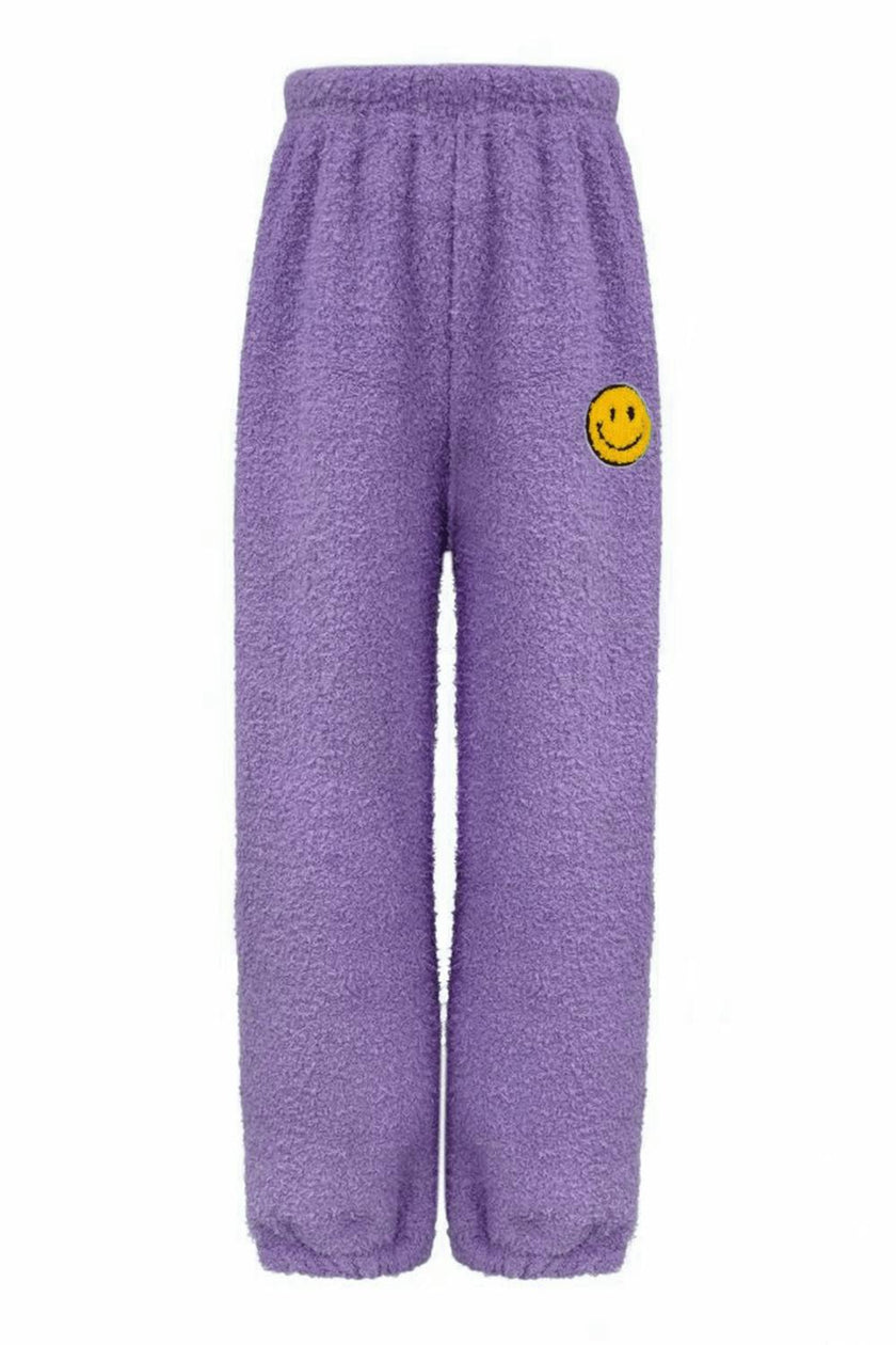 Bright Smiley Fuzzy Set Lavender