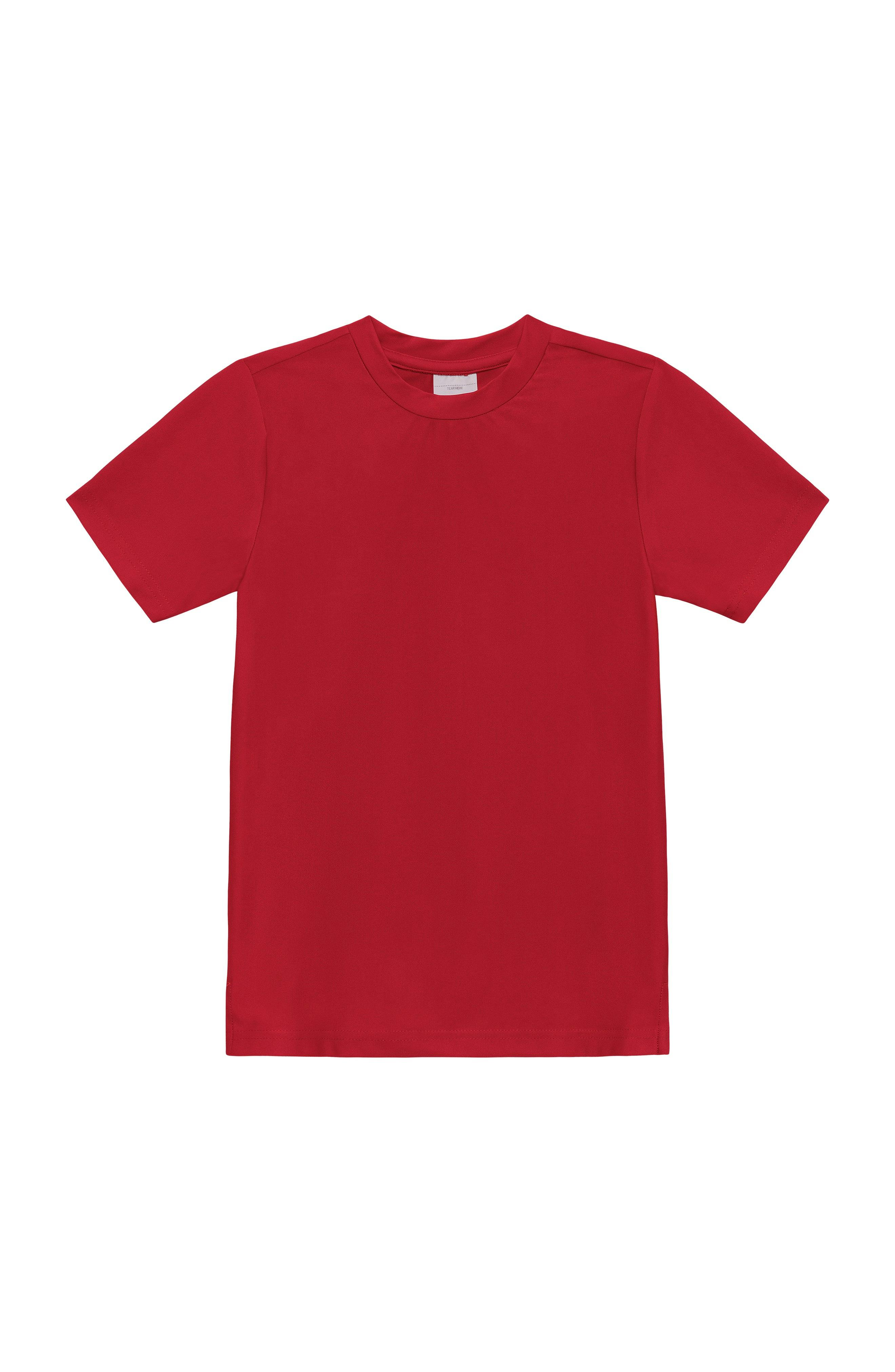 red practice shirt