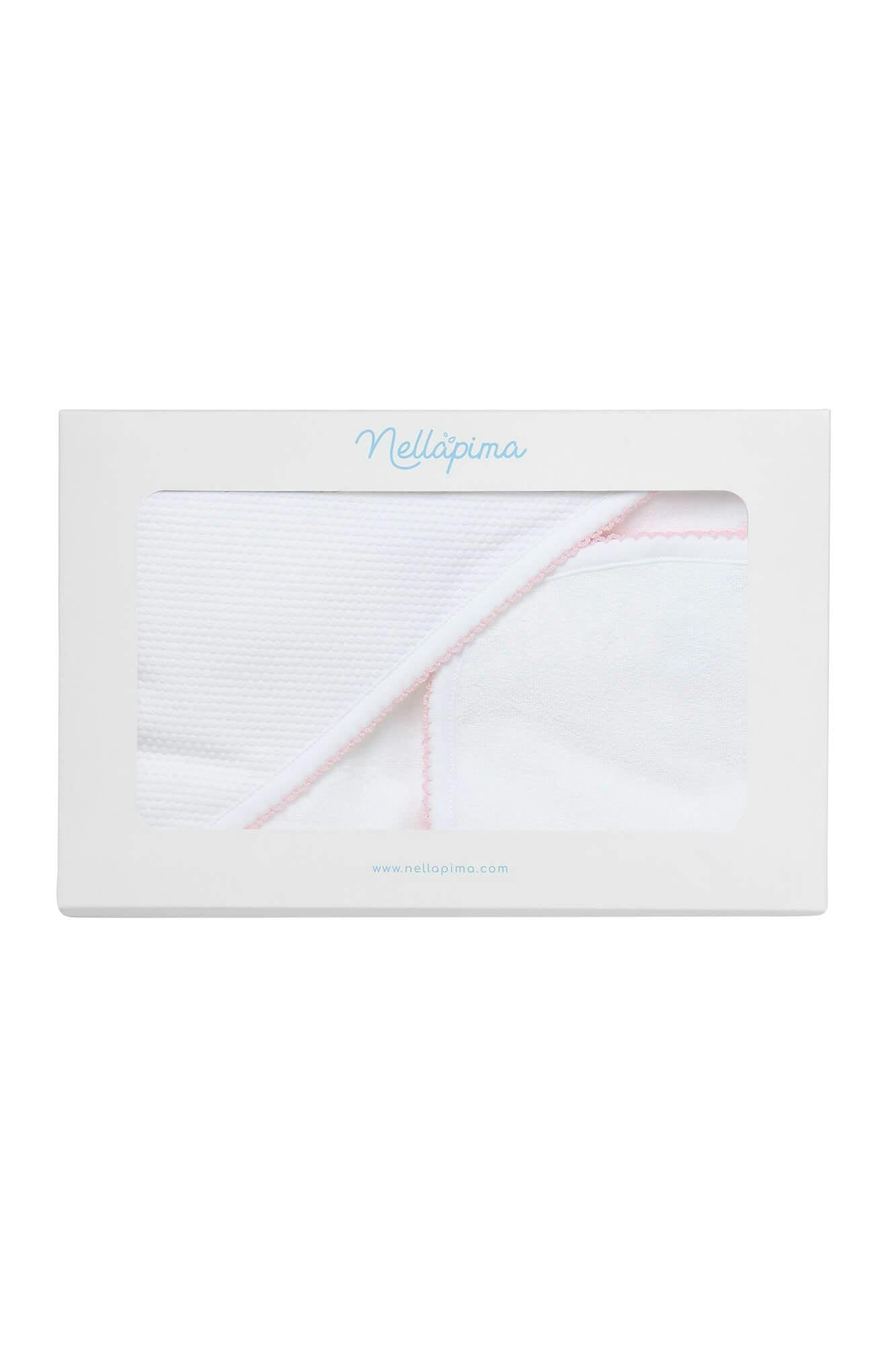 White Bubble Hooded Baby Towel