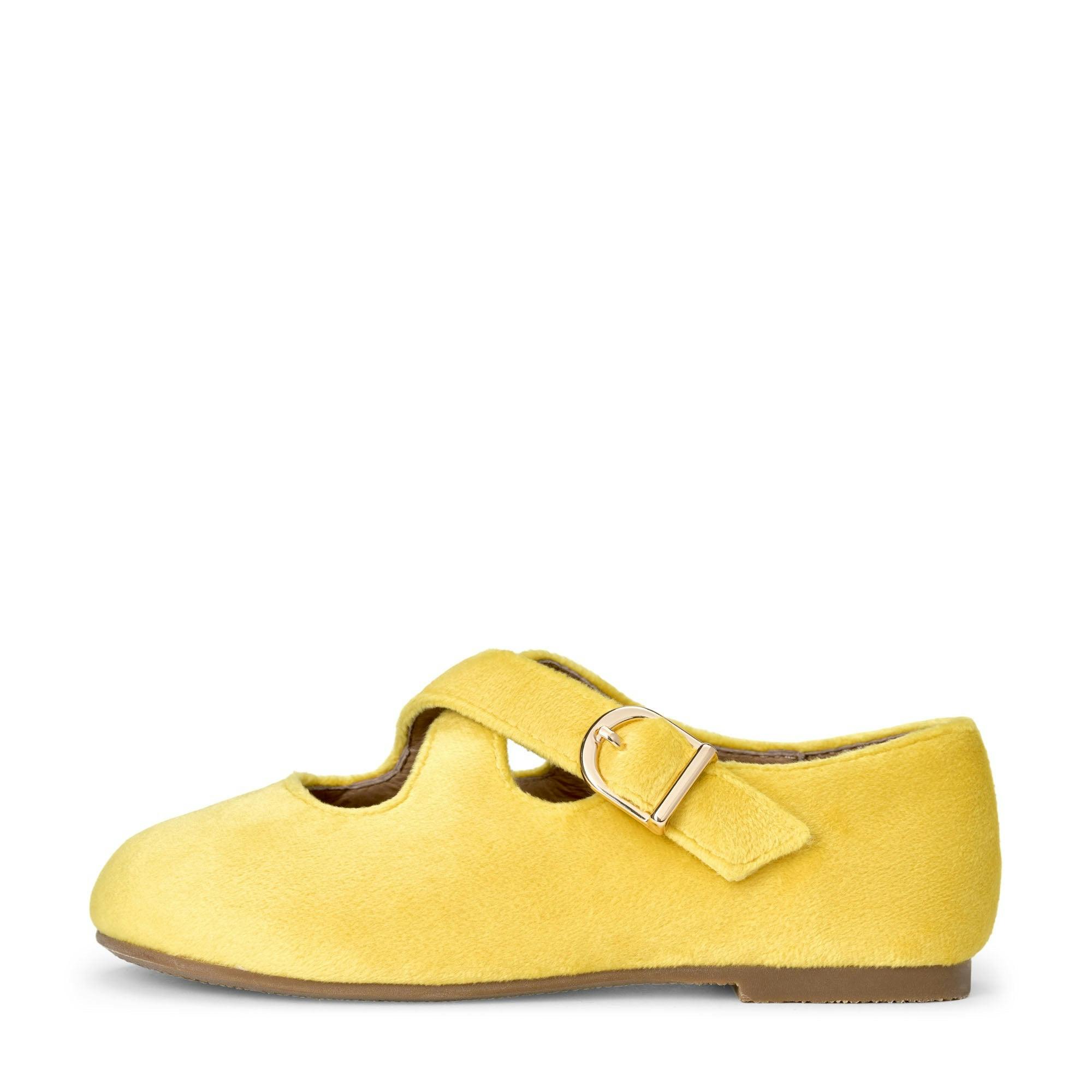 Demi Velvet Yellow Shoes
