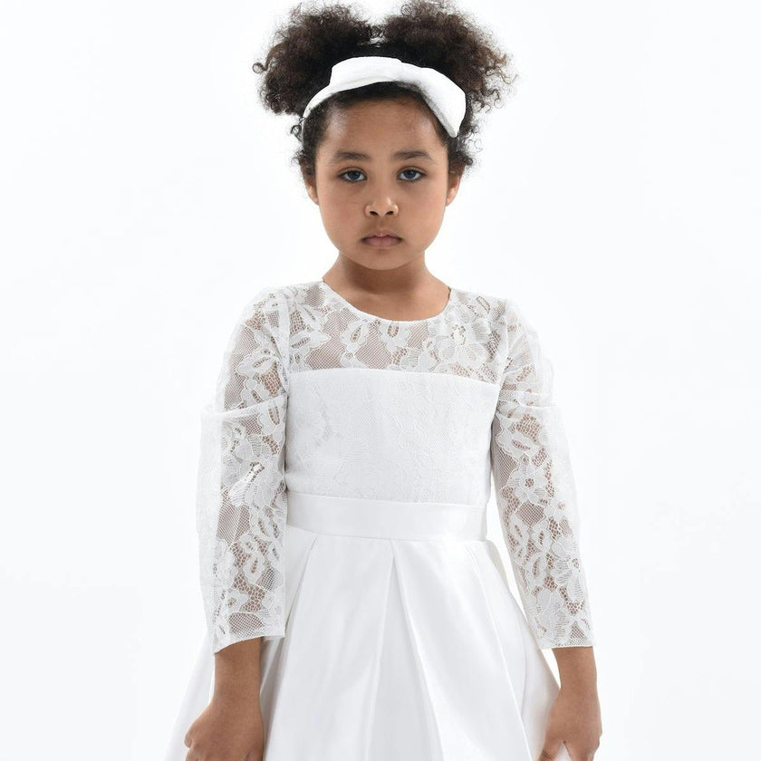 White Arcadia Satin Dress