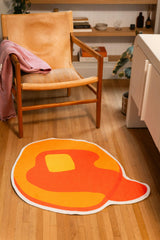 Yellow Irregular Pancake Rug by Becca Franks