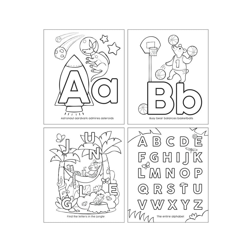 ABC: Amazing Animals Toddler Coloring Book