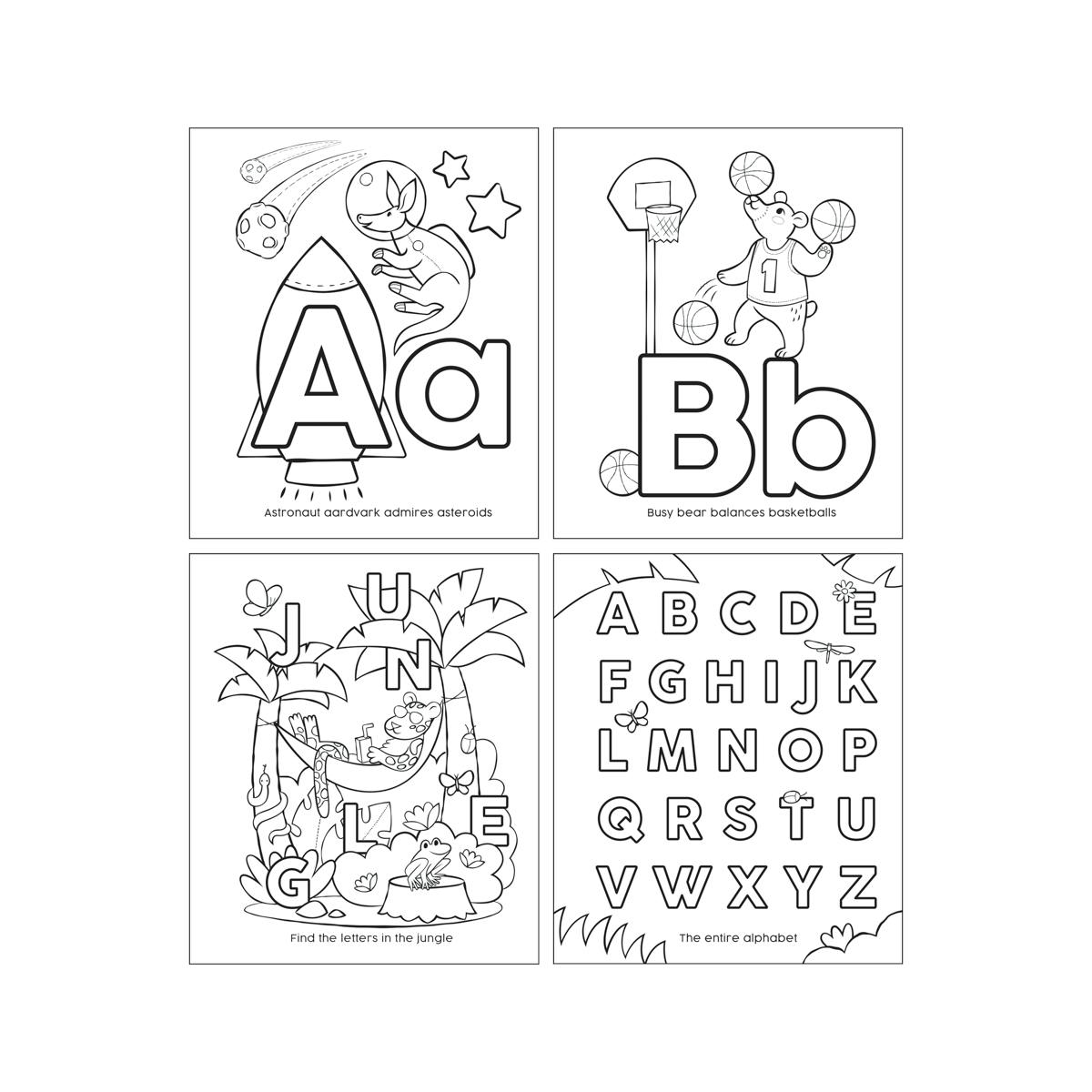 ABC: Amazing Animals Toddler Coloring Book
