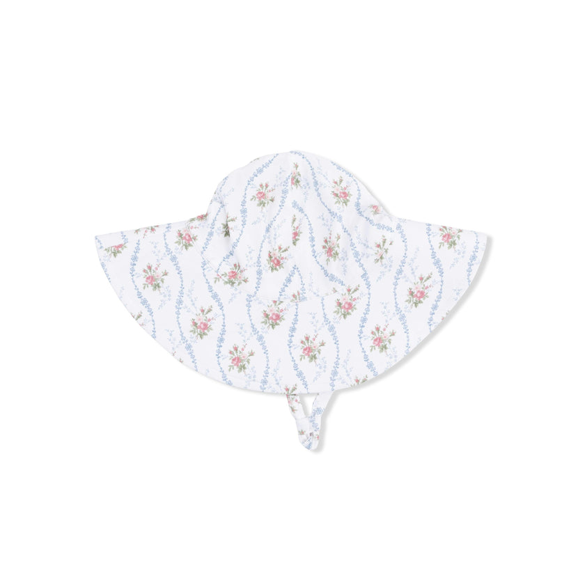 Heirloom Rose Stripe - Wide Brim Sun Hat