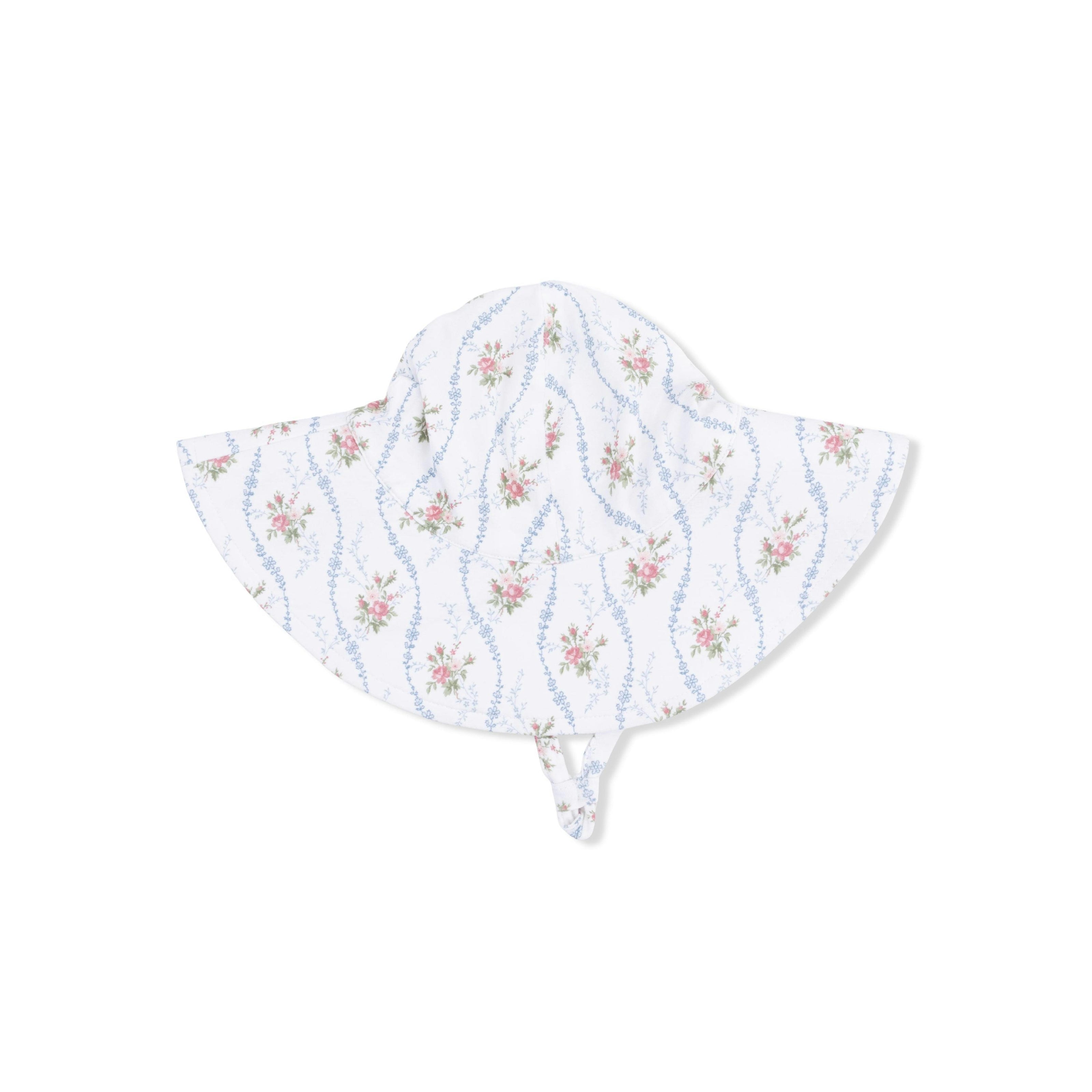 Heirloom Rose Stripe - Wide Brim Sun Hat