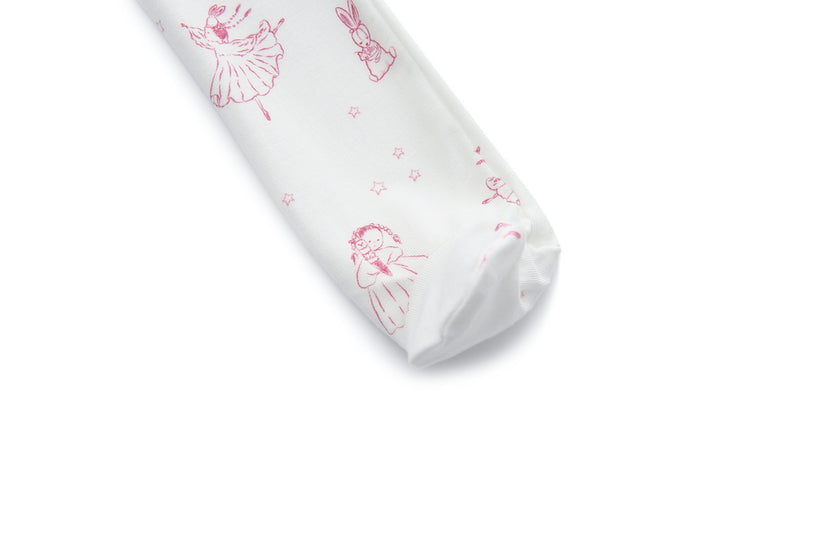 Bamboo Magnetic Footie Pajama - Princesse Rose