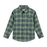 ATWOOD woven shirt green/ plaid teal