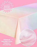 Pastel Party Tablecloth - washable table cover