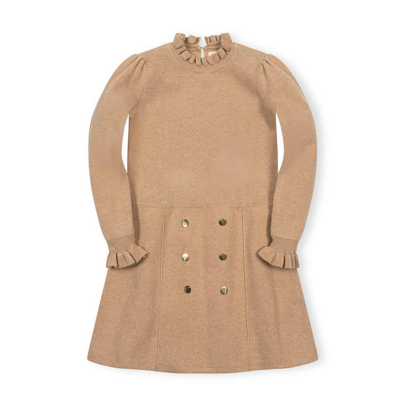 Organic Ruffle Edge Sweater Dress