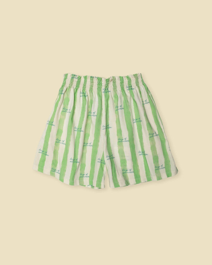Flutter Shorts in Pistachio Stripe