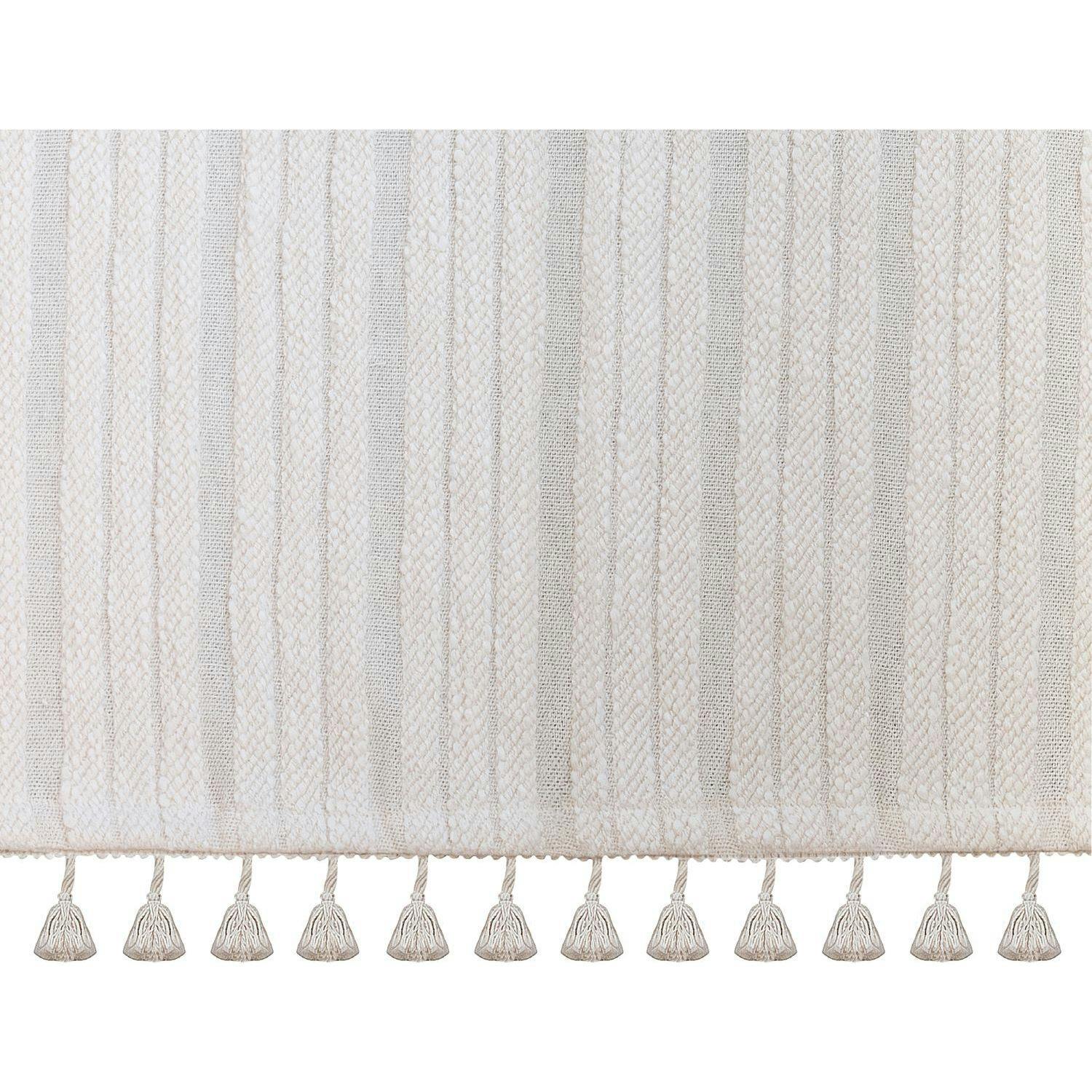 Natural Boho Fringe Crib Skirt