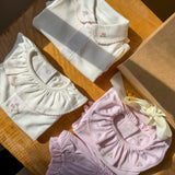 Baby Girl Gift Set Bundle Peonies Pink