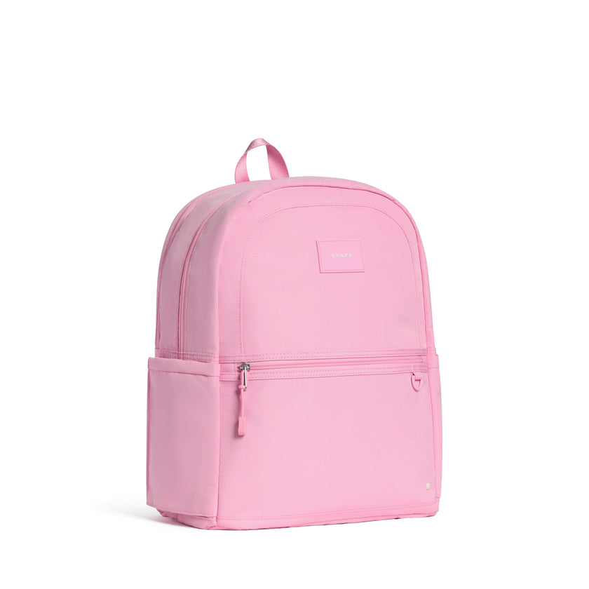Kane Double Pocket Large Backpack, Pink