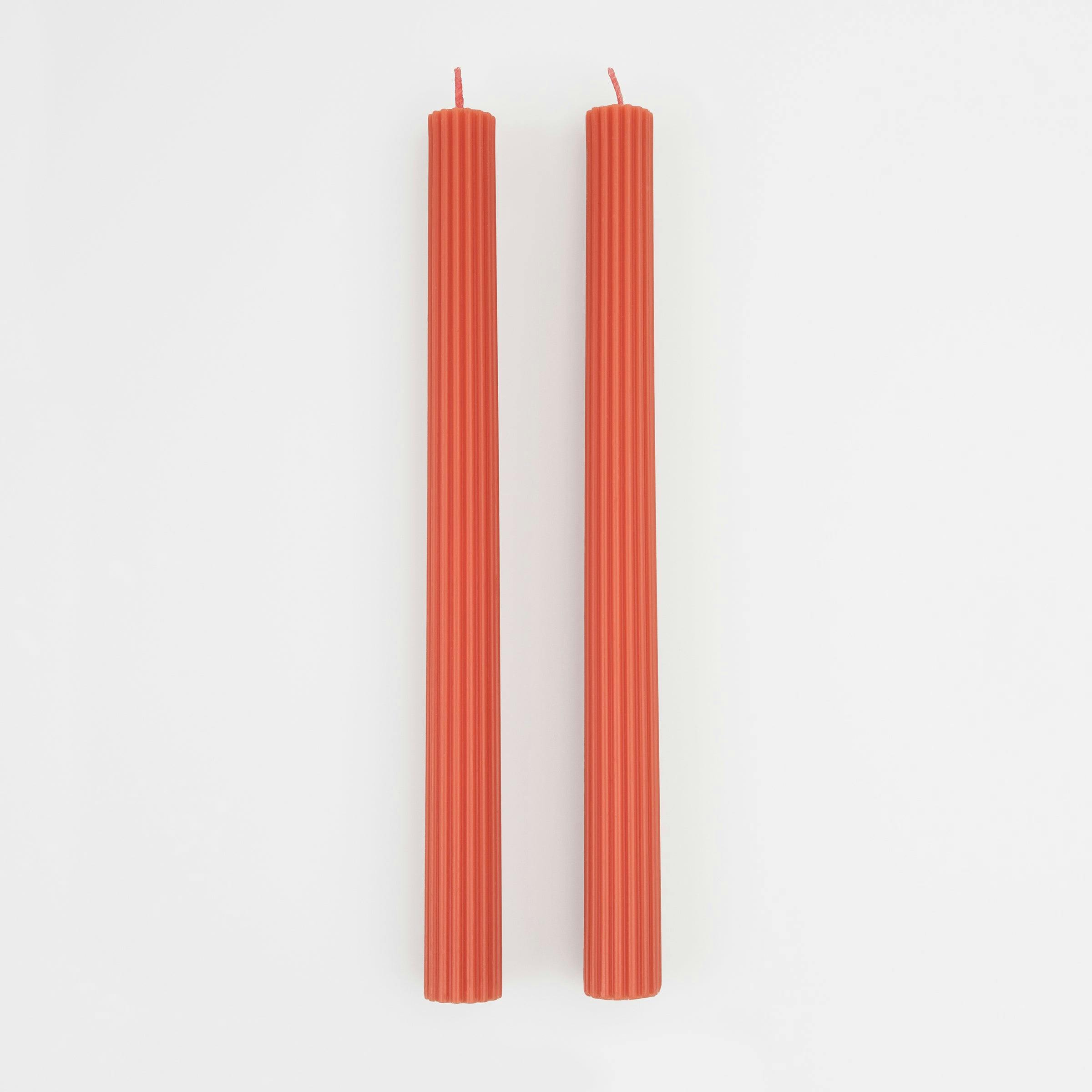 Coral Table Candles