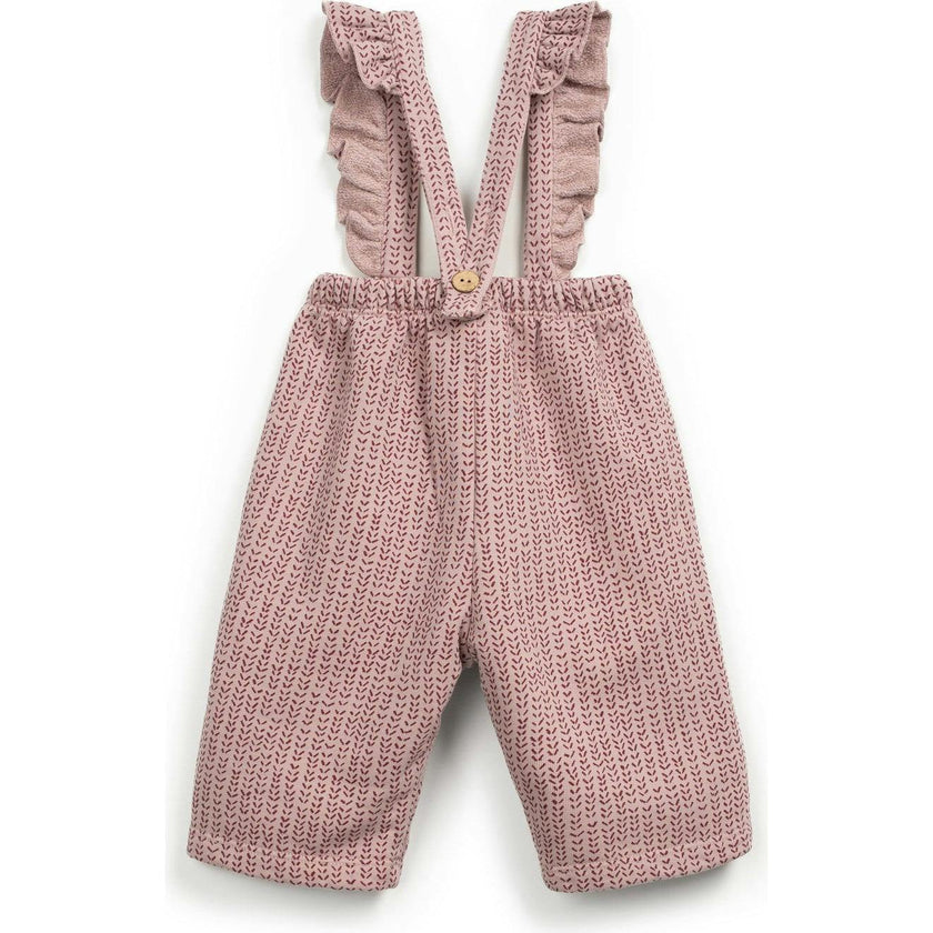 Abstract Fleece Overall