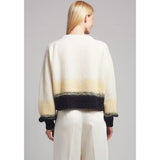 SONIA COLOR-BLOCK SWEATER | IVORY/BUTTER/BLACK