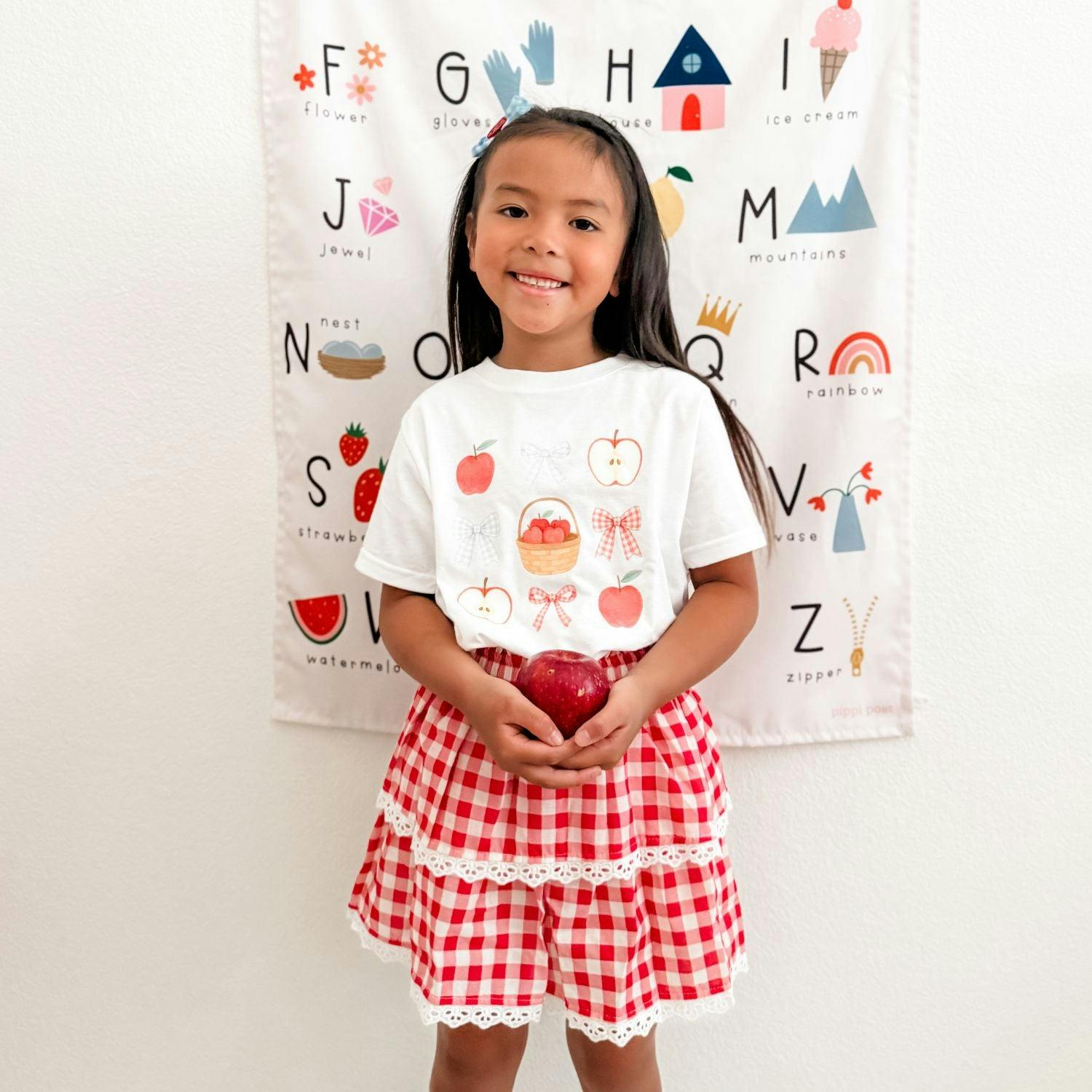 Apple Picking Cutie Short Sleeve T-Shirt