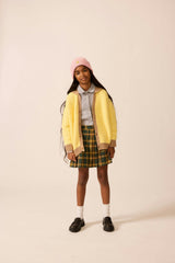 Collared Classroom Cardigan in Mixed Yarn