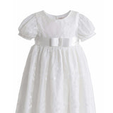 White Emmeline Lace Christening Gown