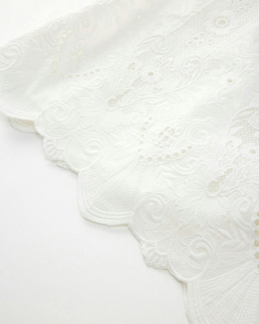 Josephine Embroidered Mini Dress