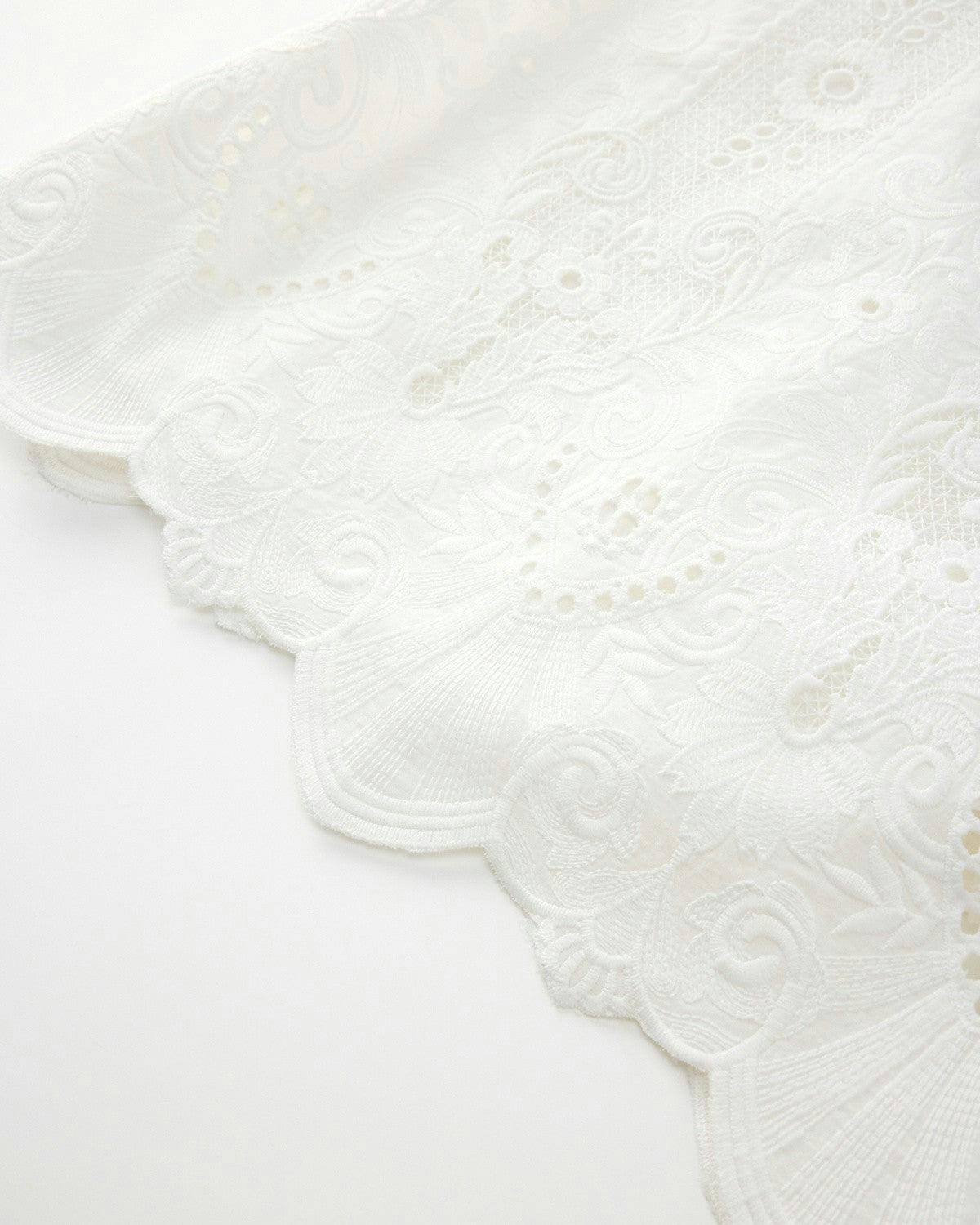 Josephine Embroidered Mini Dress