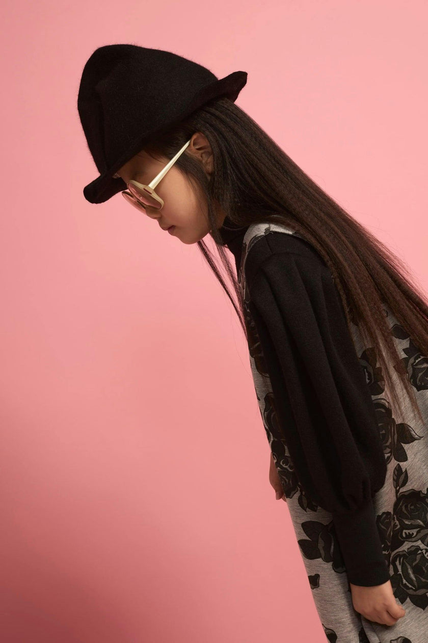 Knit Turtleneck Top Black
