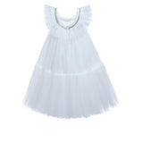 White Beckwith Ruffle Dress