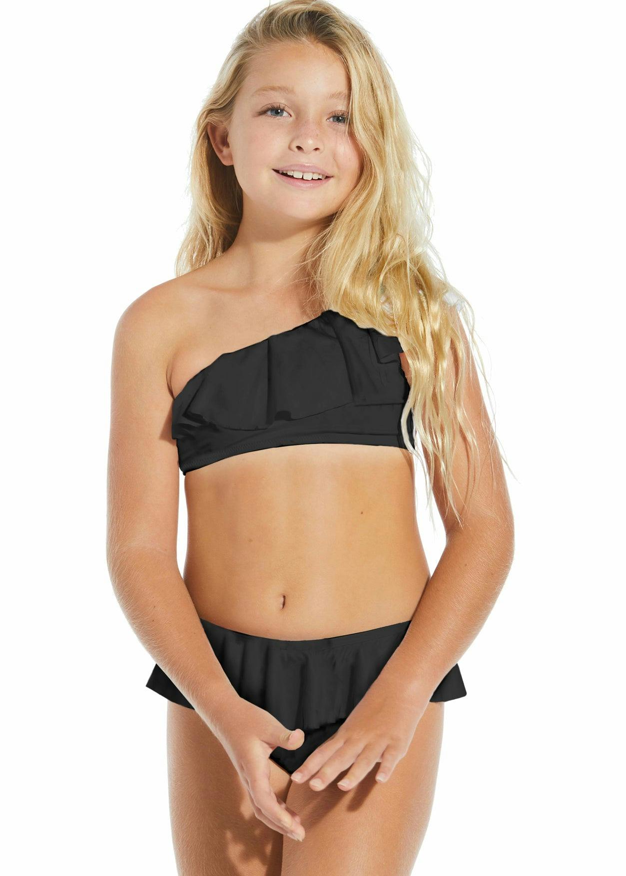 Ruffle One Shoulder Bikini