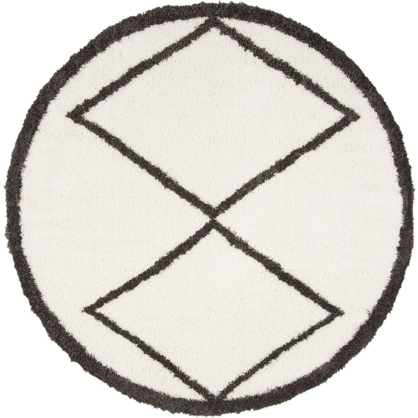 Carmella  Shag Blayke Rug, Cream