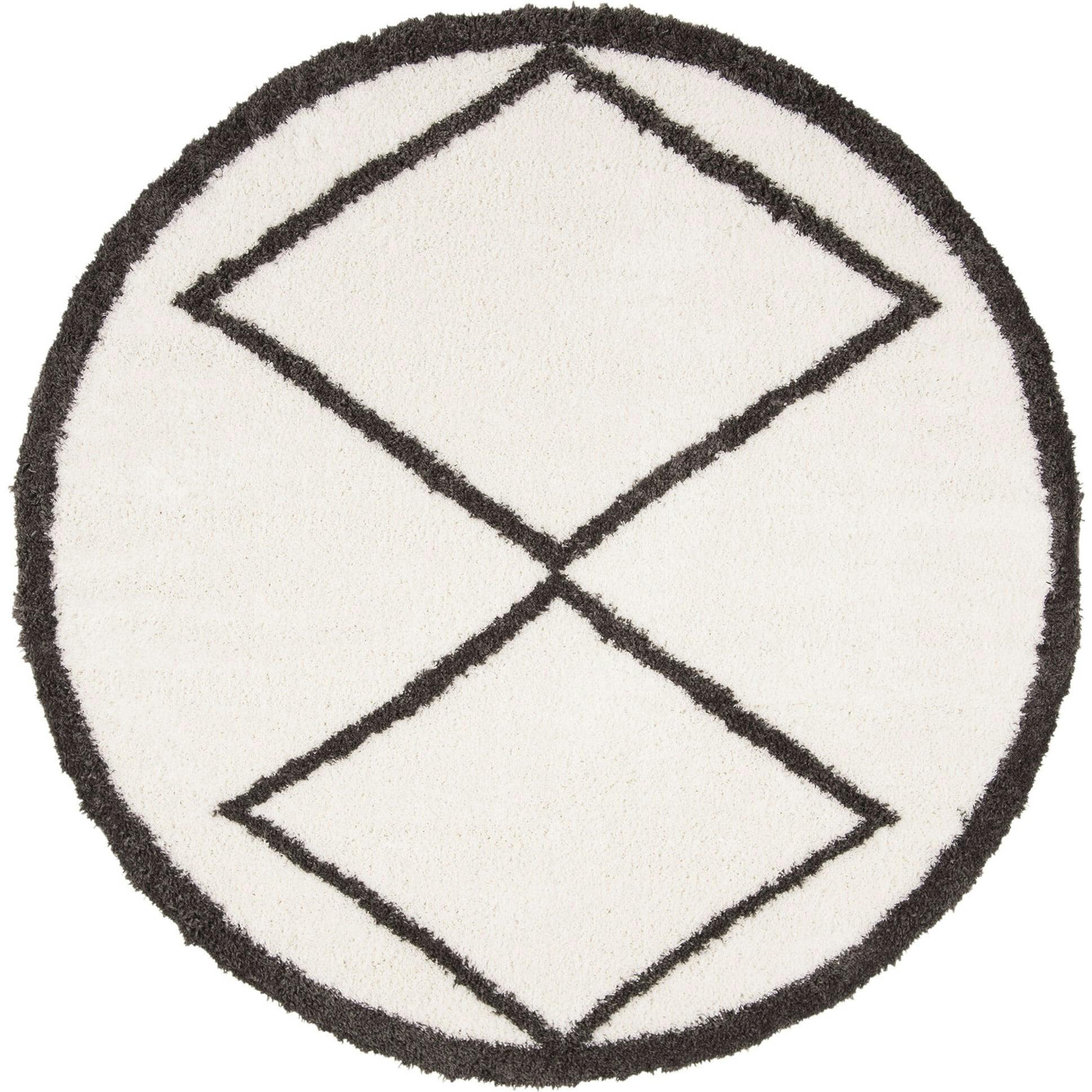 Carmella  Shag Blayke Rug, Cream