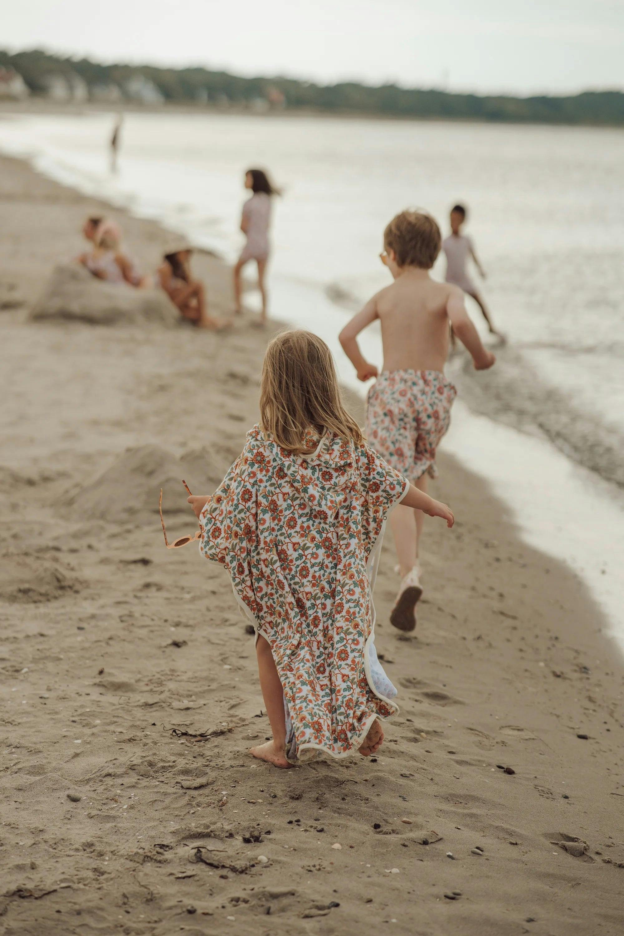 Bathing Towel Poncho | Organic Cotton - In Bloom