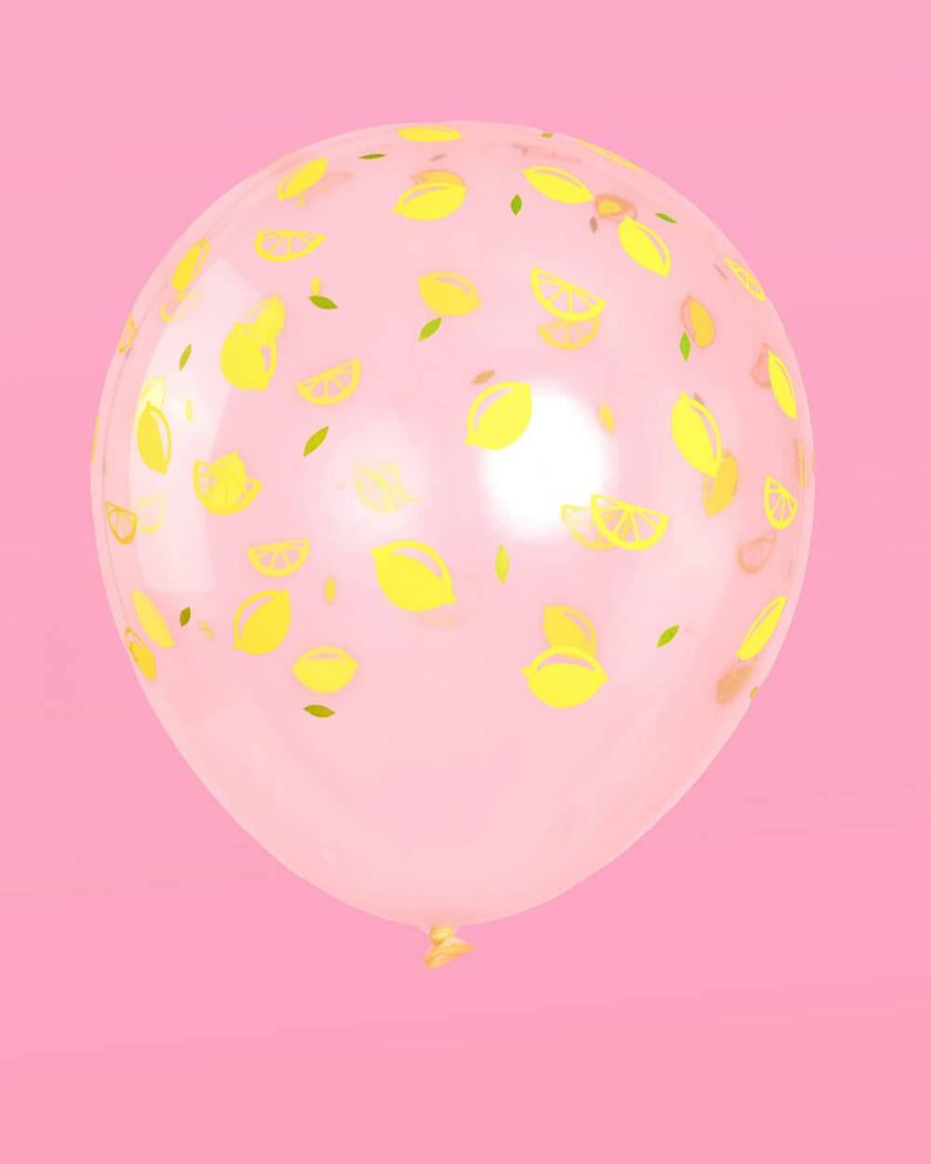 Lemon Balloons - 24 latex balloons