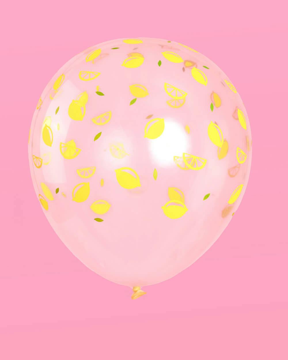 Lemon Balloons - 24 latex balloons
