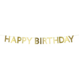 Gold Scallop Happy Birthday Garland