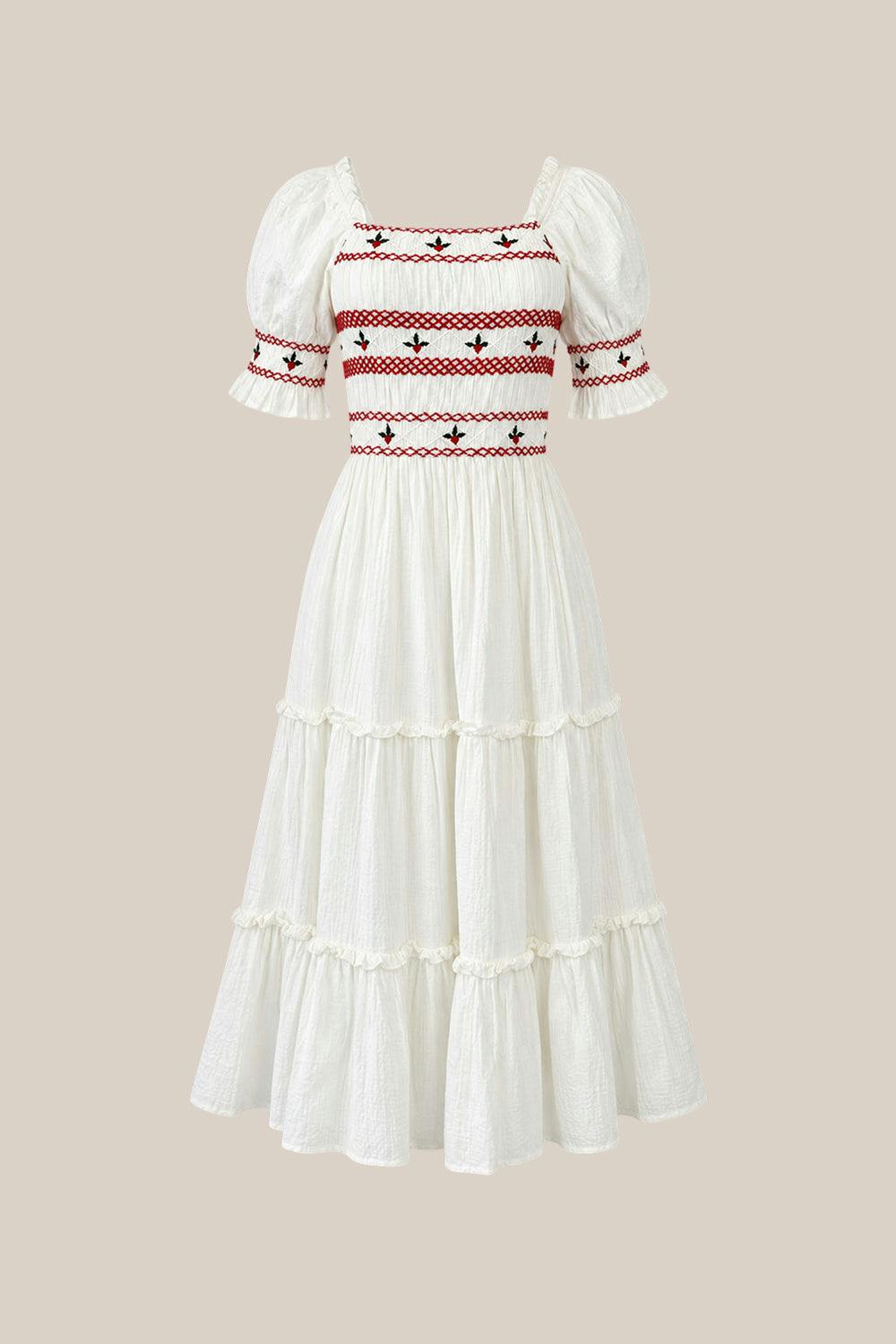 Liesl Dress in White