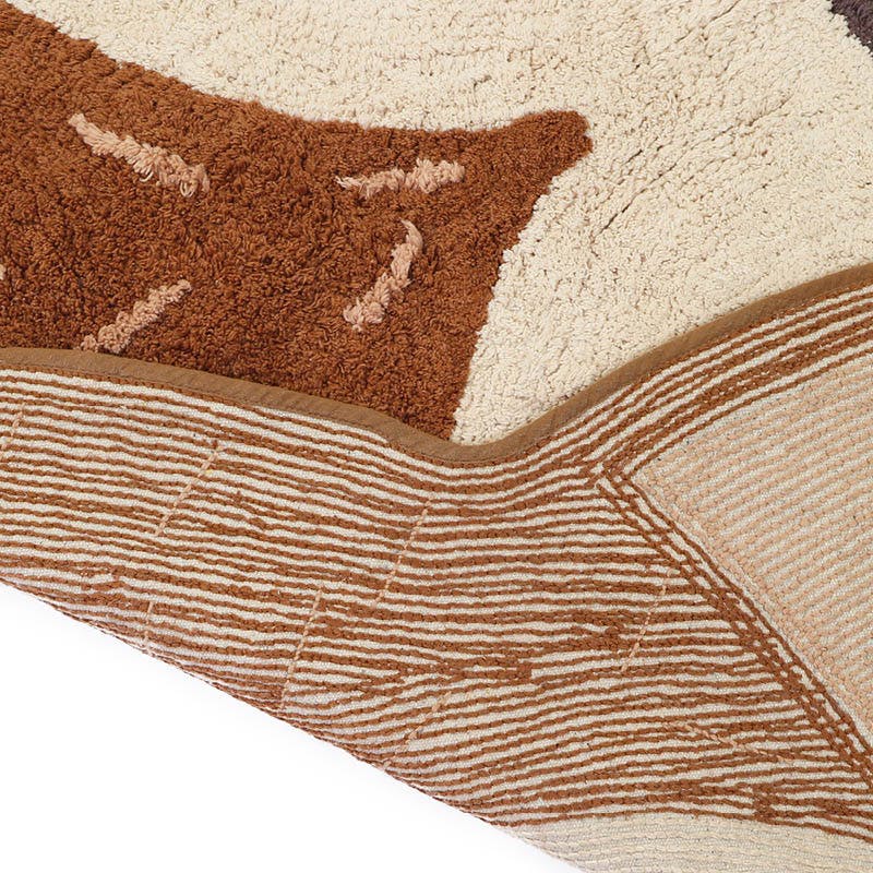 Non-Slip Back Hand-Tufted Rug