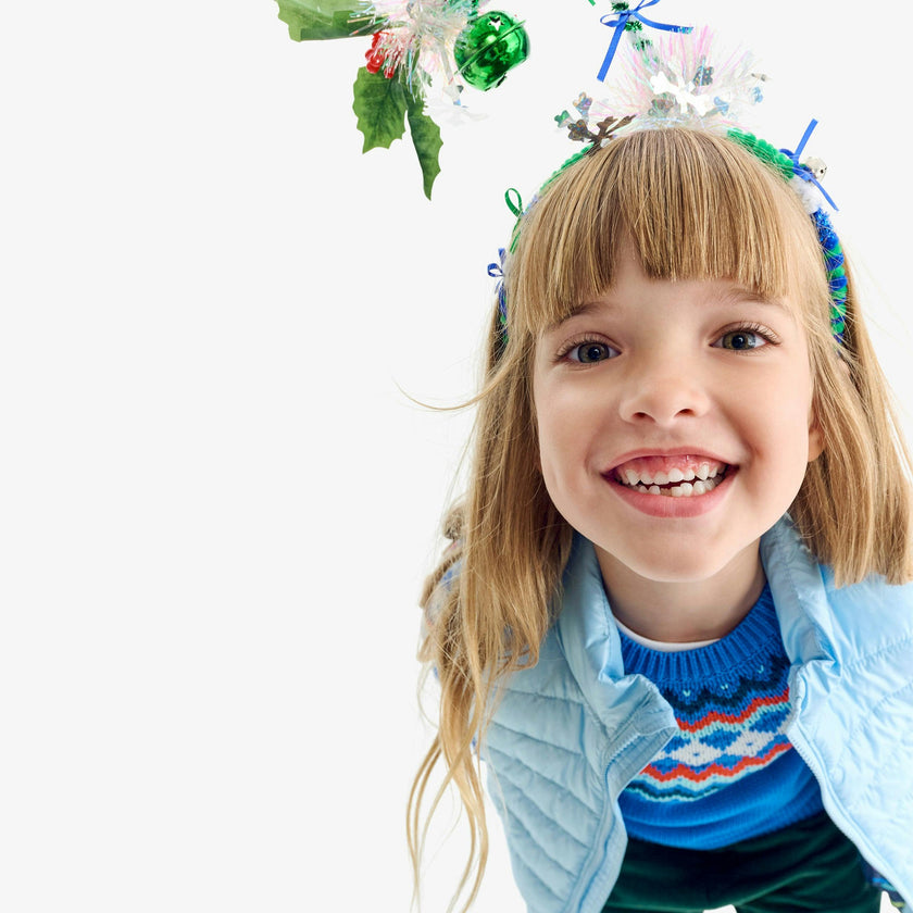 Kids snowflake fair isle sweater