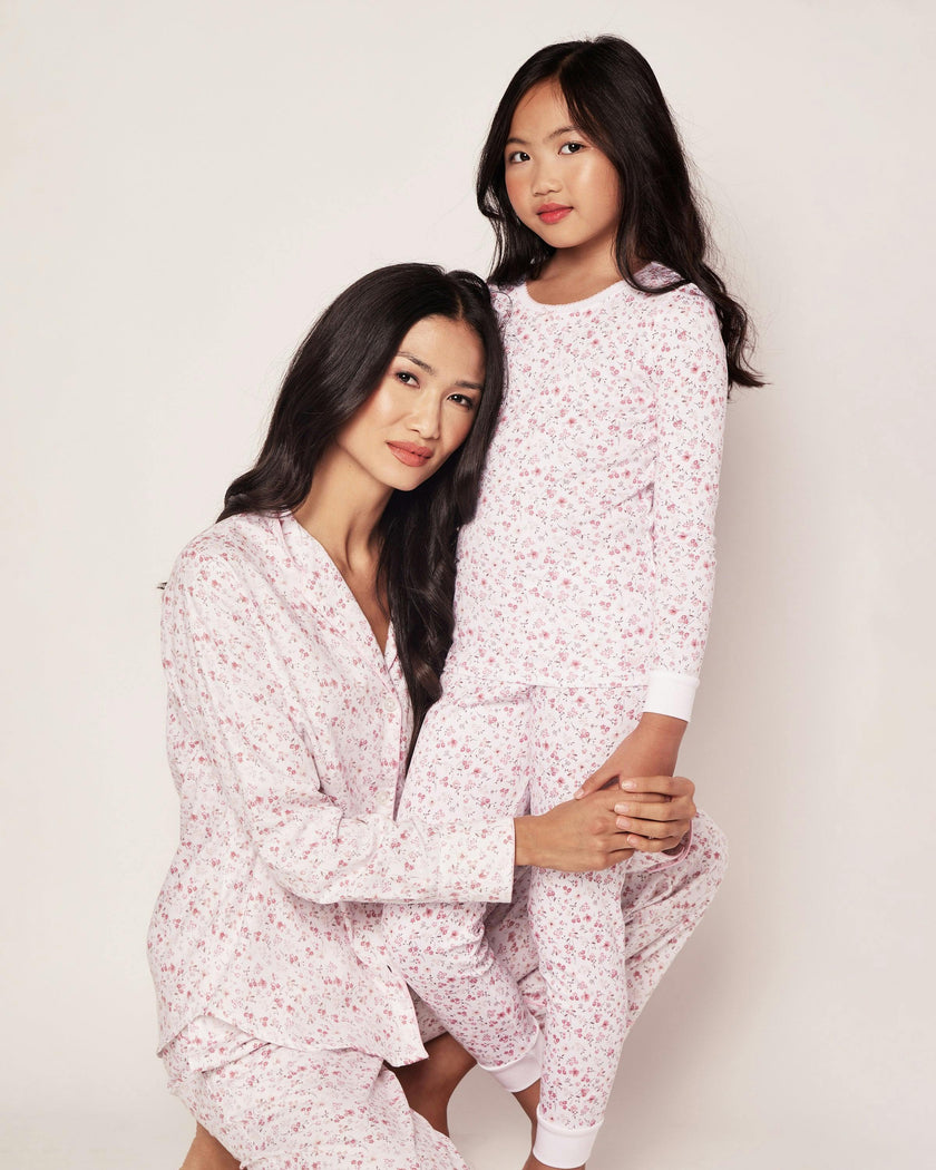 Kid's Pima Snug Fit Pajama Set in Dorset Floral