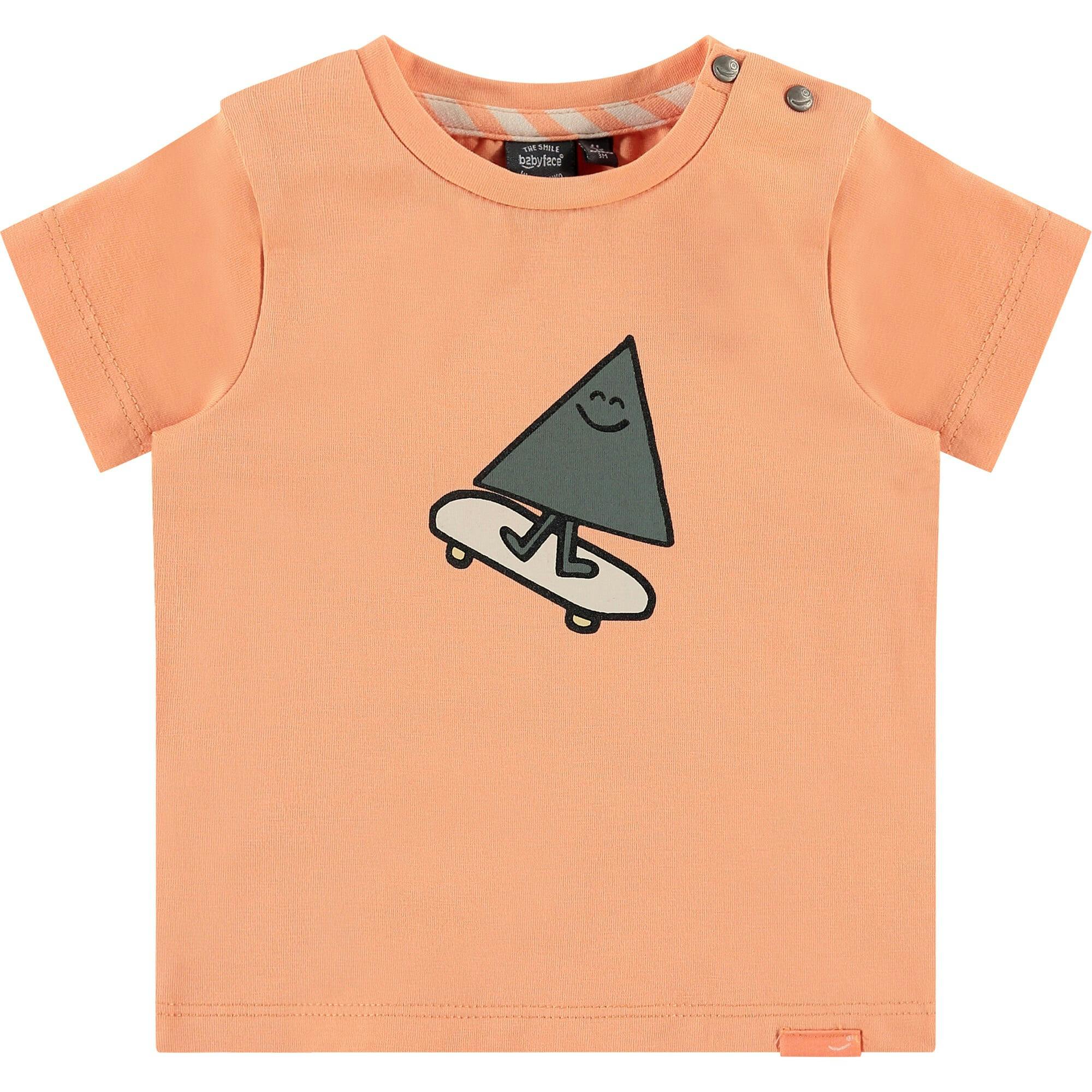 Crew Neck Shoulder Button Graphic Print T-Shirt
