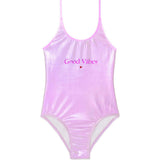 Good Vibes Metallic Pink Swimsuit